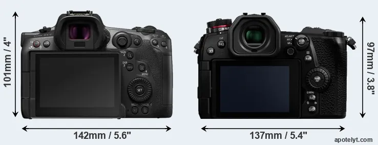 Comparison R5 C or G9 rear