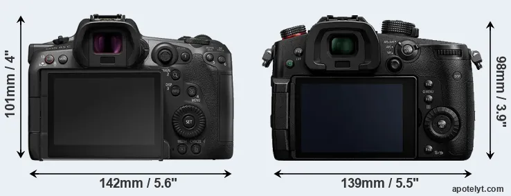 Comparison R5 C or GH5s rear