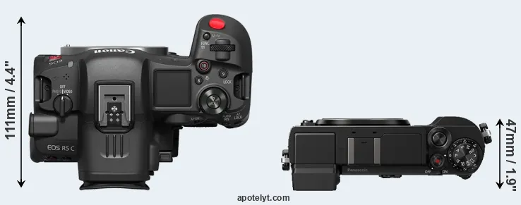 Compare R5 C versus GX9 top