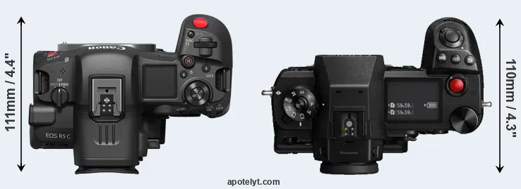 Compare R5 C versus S1H top