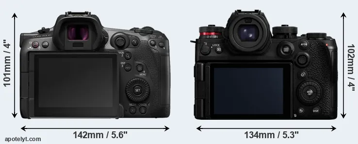Comparison R5 C or S1R II rear