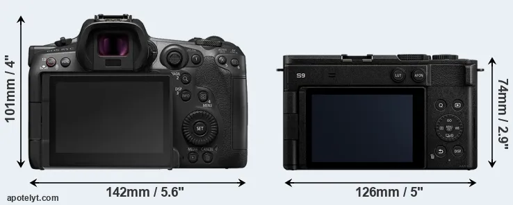 Comparison R5 C or S9 rear