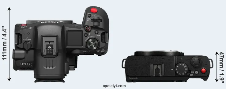Compare R5 C versus S9 top