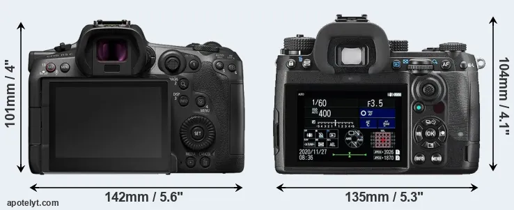 Comparison R5 C or K-3 III rear