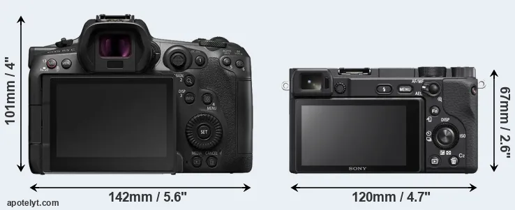Comparison R5 C or A6400 rear