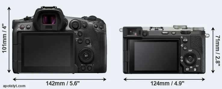 Comparison R5 C or A7C R rear