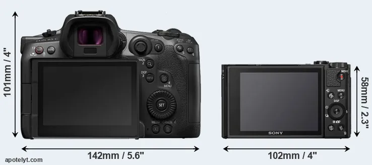 Comparison R5 C or HX95 rear