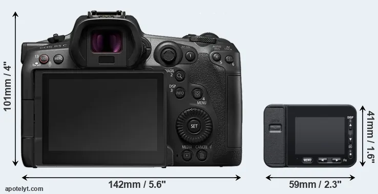 Comparison R5 C or RX0 II rear