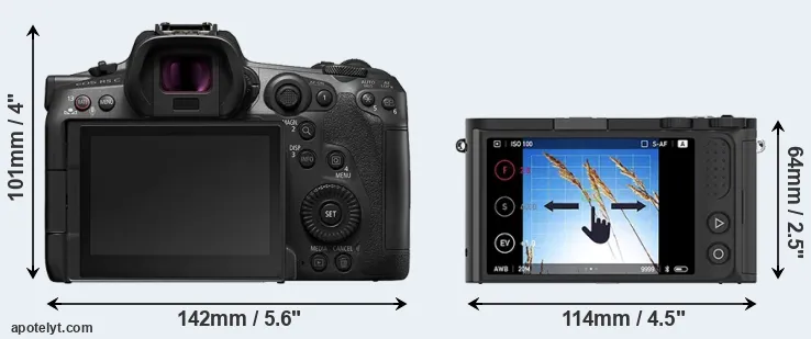 Comparison R5 C or M1 rear