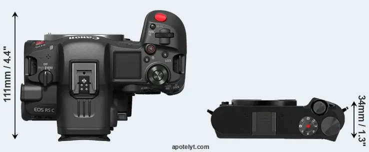 Compare R5 C versus M1 top