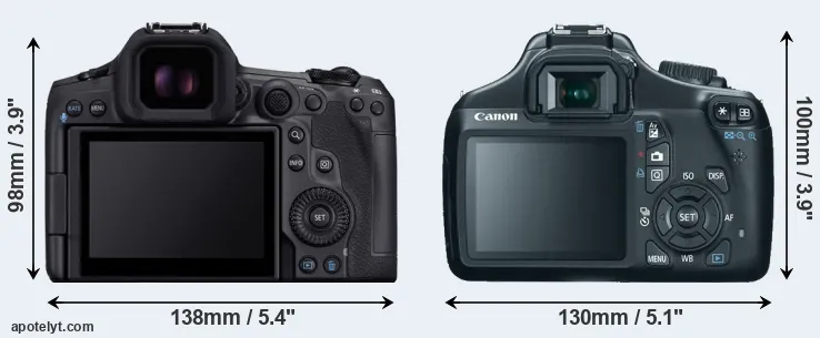 Comparison R5 Mark II or T3 rear