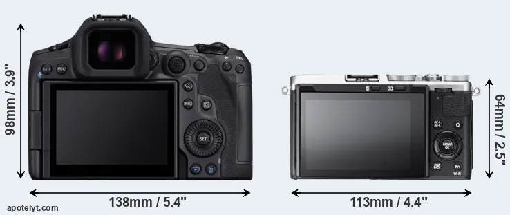 Comparison R5 Mark II or X70 rear