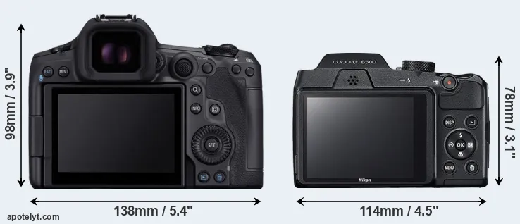 Comparison R5 Mark II or B500 rear