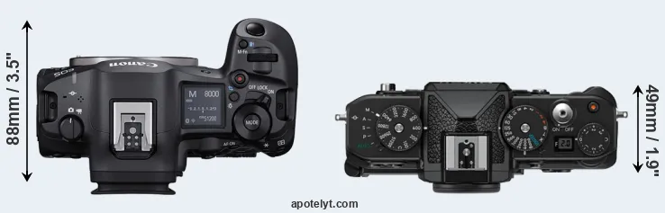 Compare R5 Mark II versus Zf top
