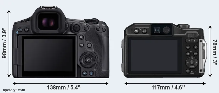 Comparison R5 Mark II or FT7 rear