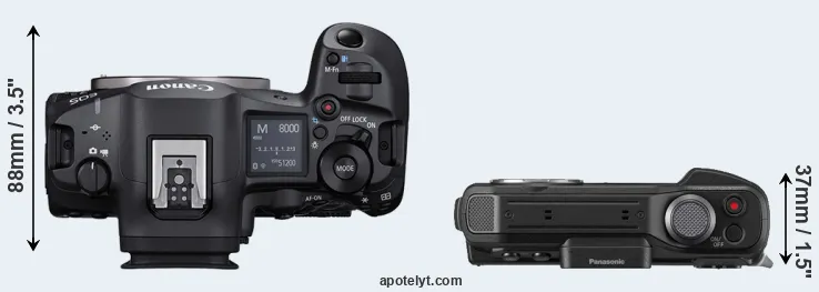 Compare R5 Mark II versus FT7 top