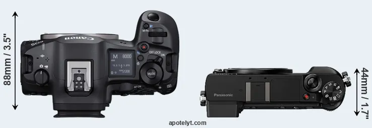 Compare R5 Mark II versus GX80 top