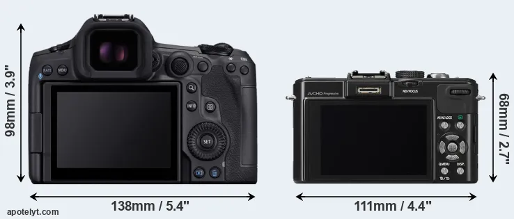 Comparison R5 Mark II or LX7 rear