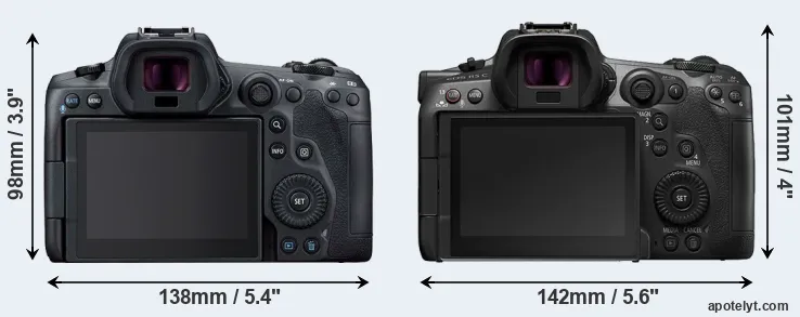 Comparison R5 or R5 C rear