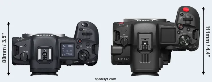 Compare R5 versus R5 C top