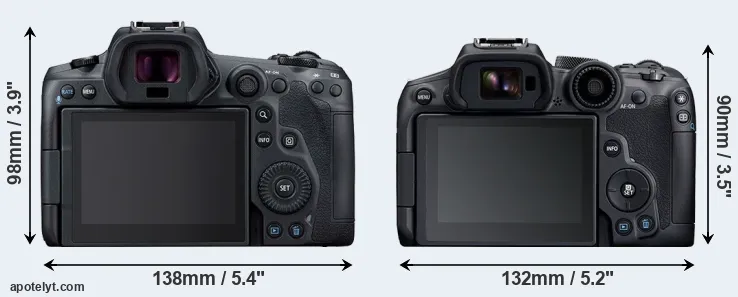Comparison R5 or R7 rear