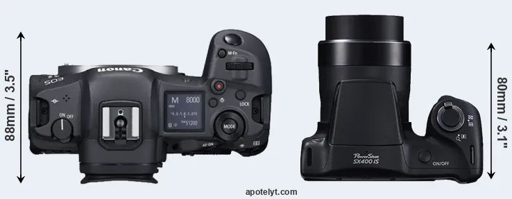 Compare R5 versus SX400 top