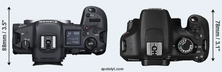 Compare R5 versus T5 top