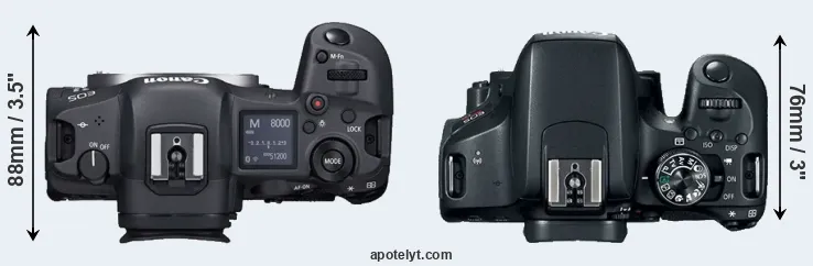 Compare R5 versus T7i top