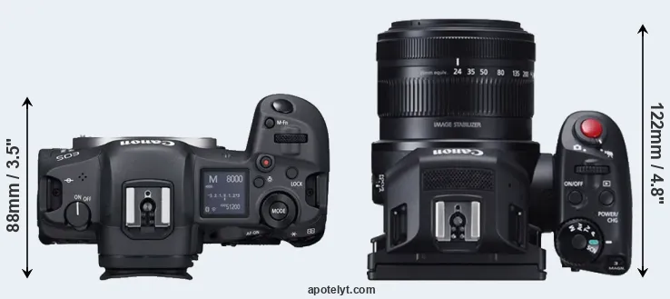Compare R5 versus XC10 top