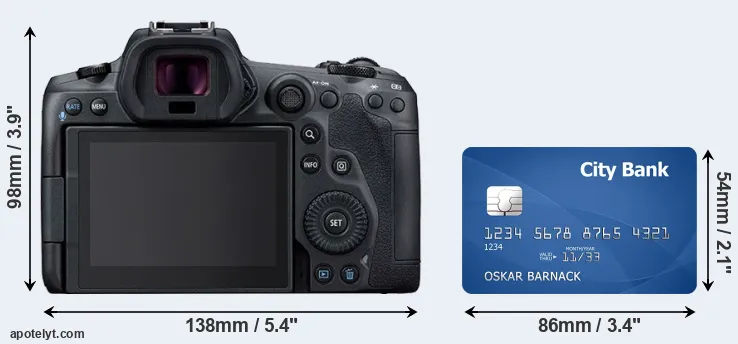 R5 and credit card rear side