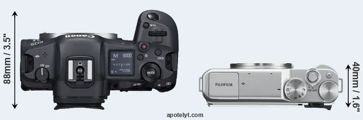Compare R5 versus X-A10 top