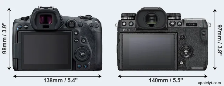 Comparison R5 or X-H1 rear