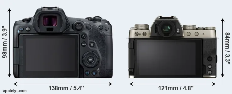 Comparison R5 or X-T200 rear