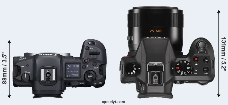 Compare R5 versus V-LUX Typ 114 top