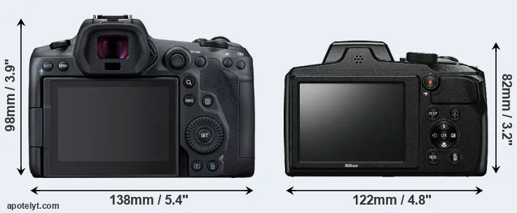 Comparison R5 or B600 rear