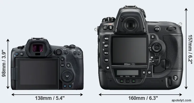 Comparison R5 or D3S rear