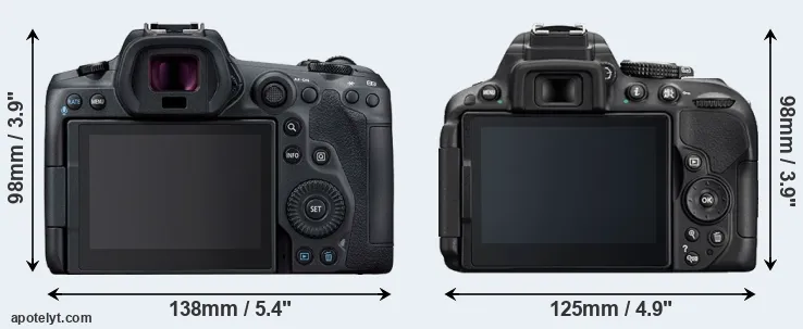 Comparison R5 or D5300 rear