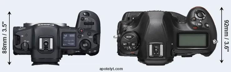 Compare R5 versus D6 top