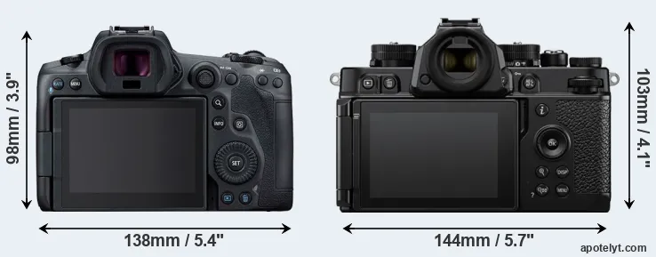 Comparison R5 or Zf rear