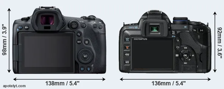Comparison R5 or E-520 rear