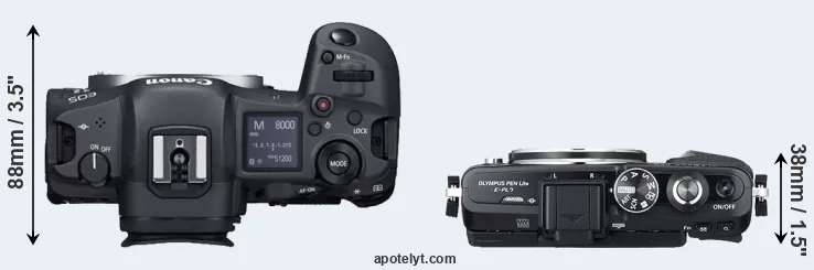Compare R5 versus E-PL7 top