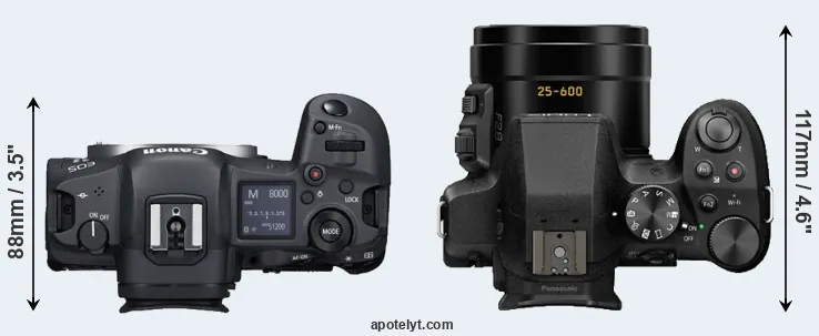 Compare R5 versus FZ300 top
