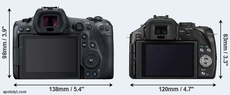 Comparison R5 or G5 rear