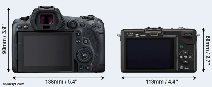 Comparison R5 or GF2 rear