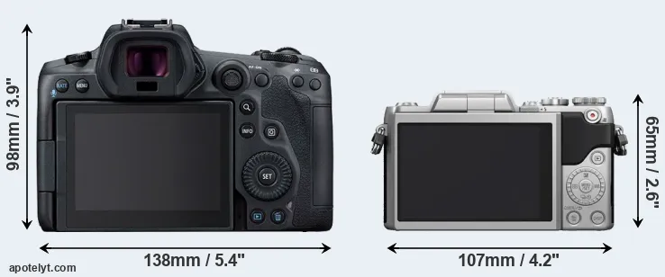 Comparison R5 or GF7 rear