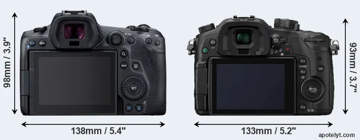 Comparison R5 or GH4 rear