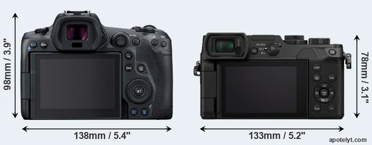 Comparison R5 or GX8 rear