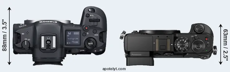 Compare R5 versus GX8 top