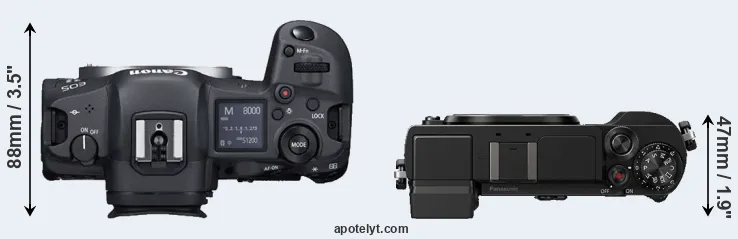Compare R5 versus GX9 top
