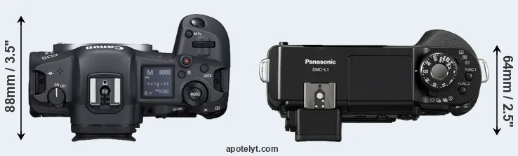 Compare R5 versus L1 top